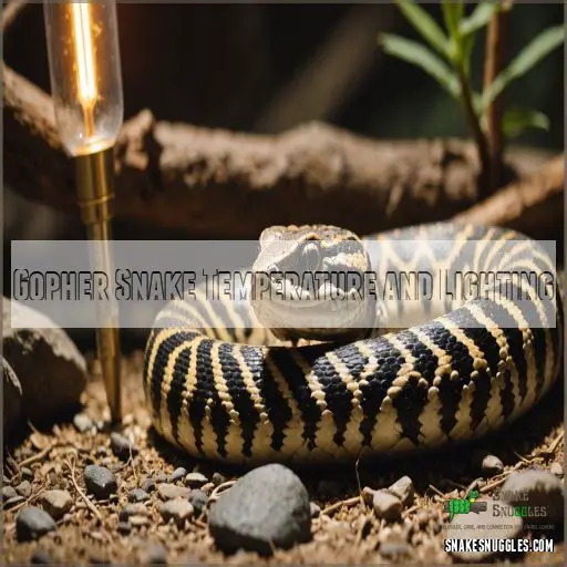 Gopher Snake Temperature and Lighting