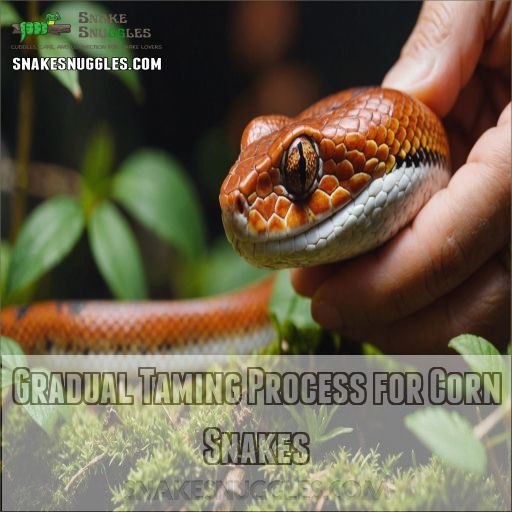 Gradual Taming Process for Corn Snakes