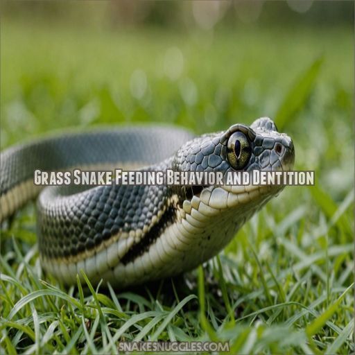 Grass Snake Feeding Behavior and Dentition