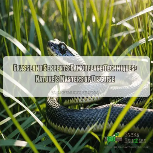 Grassland serpents camouflage techniques