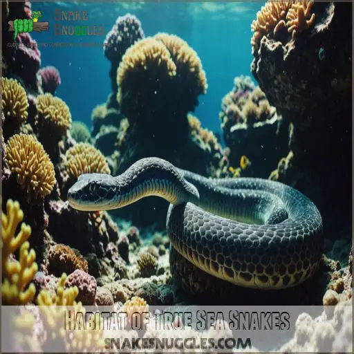 Habitat of True Sea Snakes