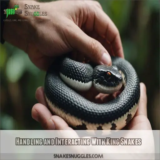 Handling and Interacting With King Snakes