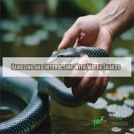 Handling and Interacting With Water Snakes