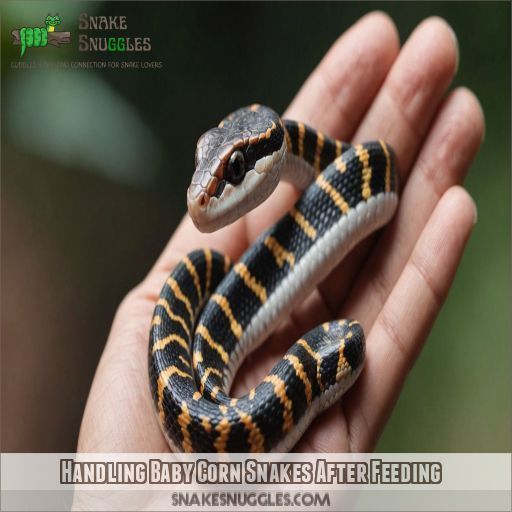 Handling Baby Corn Snakes After Feeding