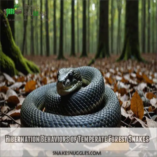 Hibernation Behaviors of Temperate Forest Snakes