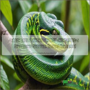 how do green tree pythons protect themselves