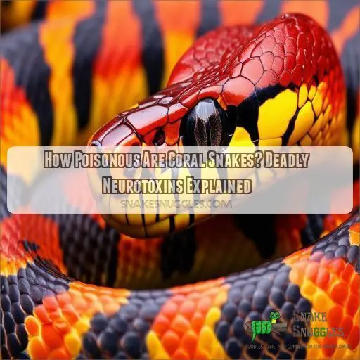 how poisonous are coral snakes