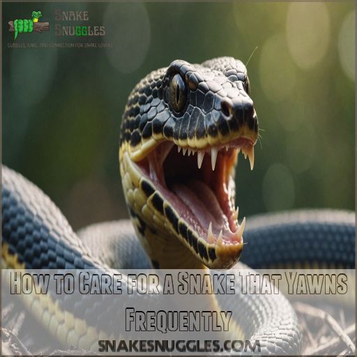 How to Care for a Snake That Yawns Frequently