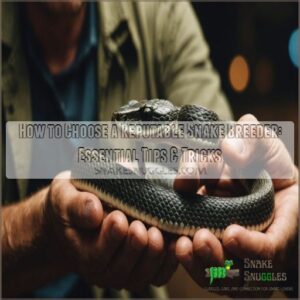 How to choose a reputable snake breeder