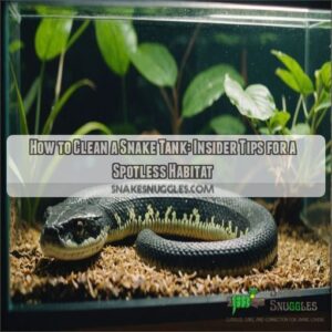 how to clean a snake tank