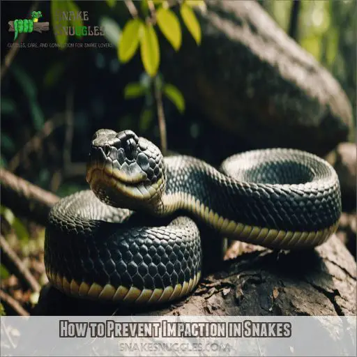 How to Prevent Impaction in Snakes