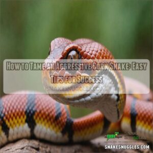 how to tame an aggressive corn snake