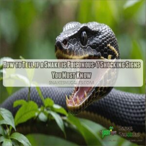 how to tell if a snake is poisonous