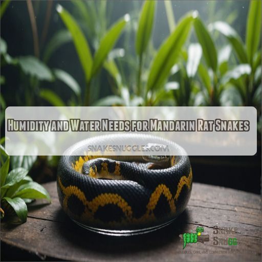 Humidity and Water Needs for Mandarin Rat Snakes