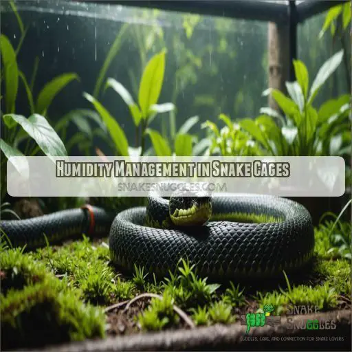 Humidity Management in Snake Cages