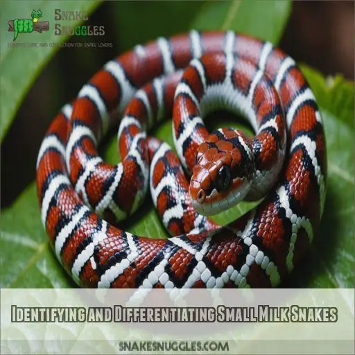 Identifying and Differentiating Small Milk Snakes