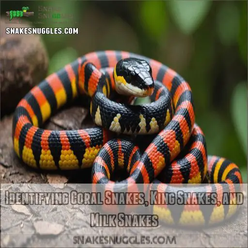 Identifying Coral Snakes, King Snakes, and Milk Snakes