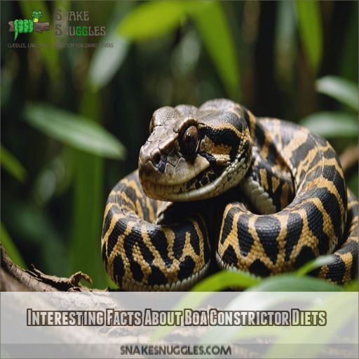 Interesting Facts About Boa Constrictor Diets