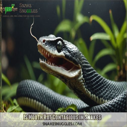 Is Mouth Rot Contagious in Snakes