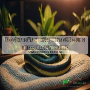 keep snake warm in cold house