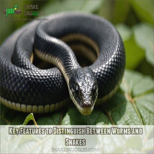 Key Features to Distinguish Between Worms and Snakes