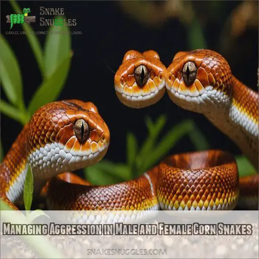 Managing Aggression in Male and Female Corn Snakes