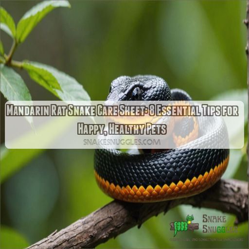 mandarin rat snake care sheet