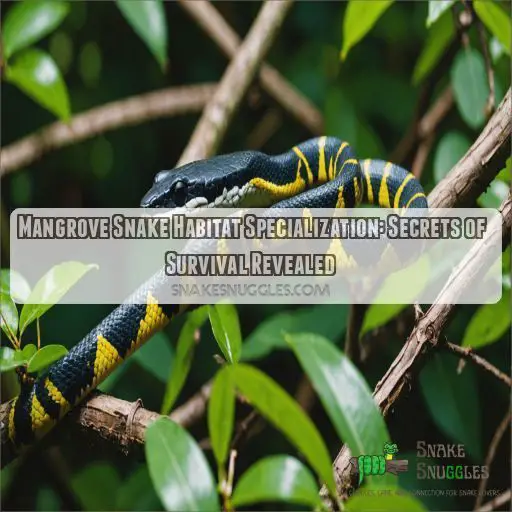 Mangrove snake habitat specialization