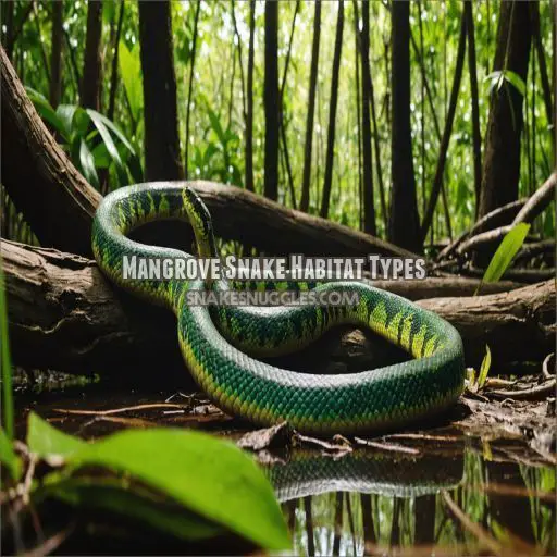 Mangrove Snake Habitat Types