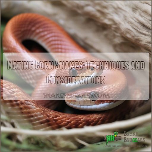 Mating Corn Snakes: Techniques and Considerations