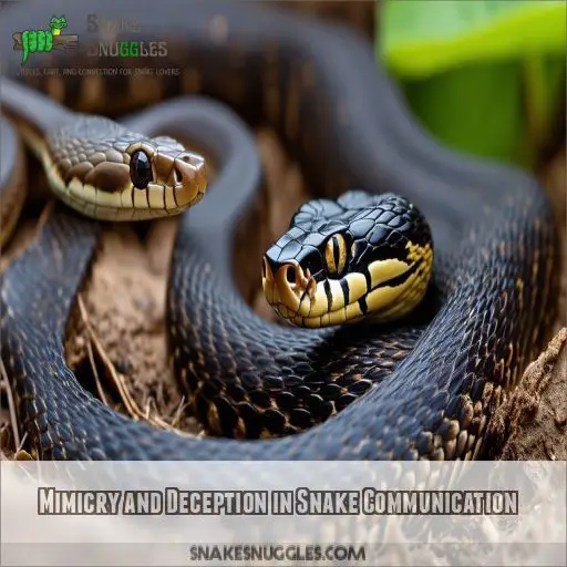 Mimicry and Deception in Snake Communication