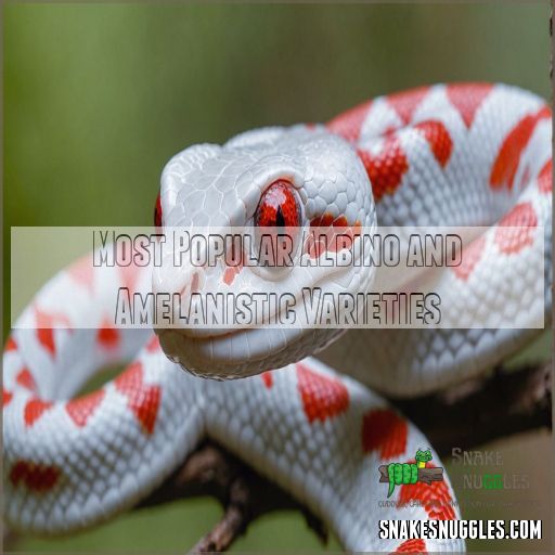 Most Popular Albino and Amelanistic Varieties