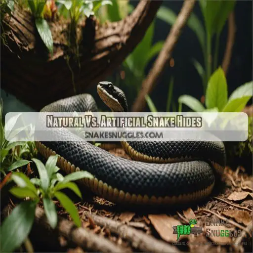 Natural Vs. Artificial Snake Hides