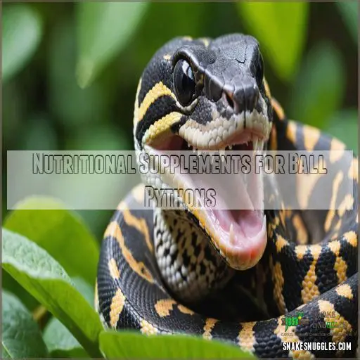 Nutritional Supplements for Ball Pythons