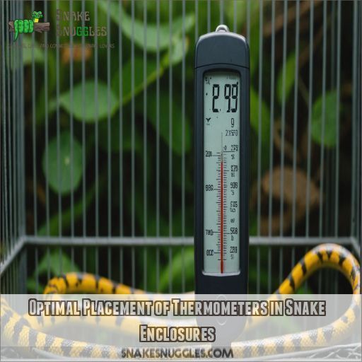 Optimal Placement of Thermometers in Snake Enclosures