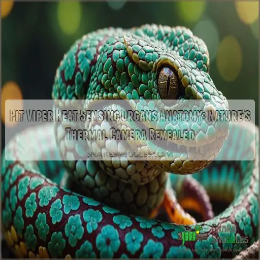 Pit viper heat sensing organs anatomy