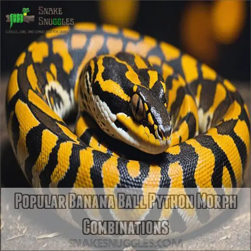 Popular Banana Ball Python Morph Combinations