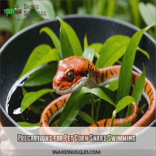 Precautions for Pet Corn Snake Swimming