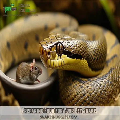 Preparing Food for Your Pet Snake