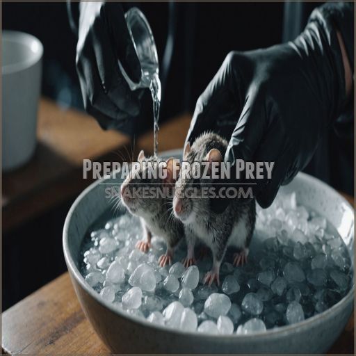 Preparing Frozen Prey