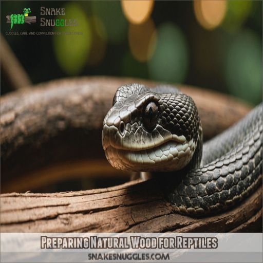 Preparing Natural Wood for Reptiles