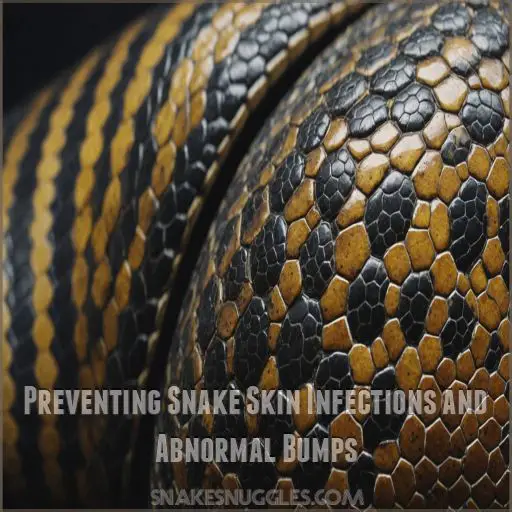 Preventing Snake Skin Infections and Abnormal Bumps