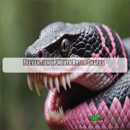 Prevention of Mouth Rot in Snakes