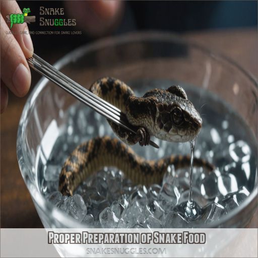 Proper Preparation of Snake Food