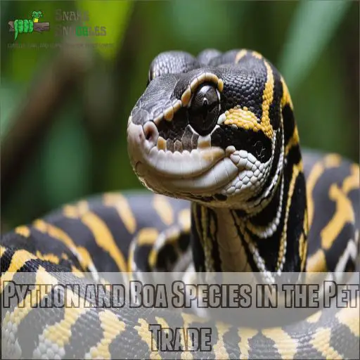 Python and Boa Species in the Pet Trade