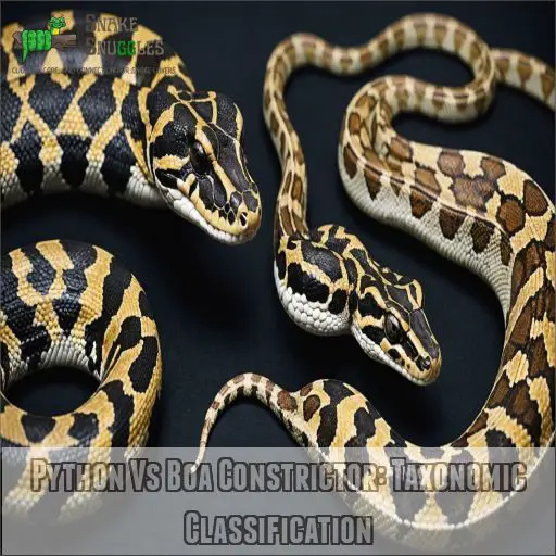 Python Vs Boa Constrictor: Taxonomic Classification