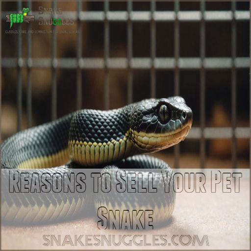 Reasons to Sell Your Pet Snake