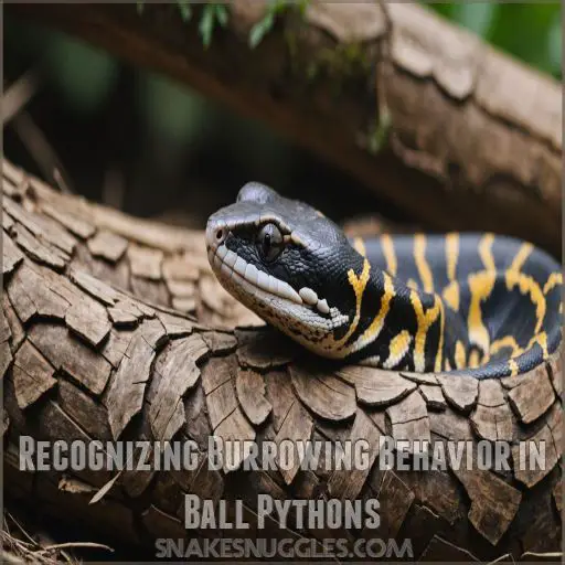 Recognizing Burrowing Behavior in Ball Pythons