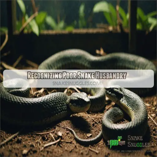 Recognizing Poor Snake Husbandry