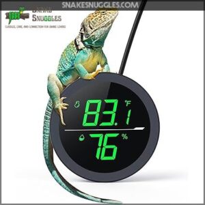 Reptile Tank Thermometer, PAIZOO LED